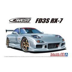 Aoshima 1/24 C-WEST MAZDA FD3S RX-7 1999 model car kit 06302