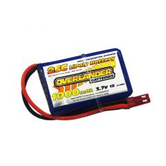 Lipo Batteries 1000mAh 1S 3.7V 25C SportHubsan-SKU 2809