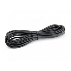 Single Length of (Approx 16AWG) Black Heat Shrink Silicon Wire