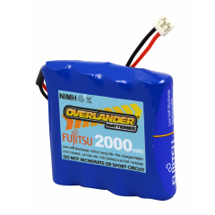Fujitsu Blue AA 2000mAh 4.8V Spektrum Flat NiMH Battery 