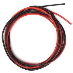 Silicone Wire 24AWG 1M Black/1M Red (40 Strands OD1.6mm)