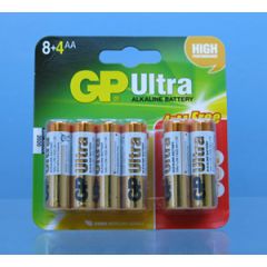 GP AA Batteries x 8 + 4 Free