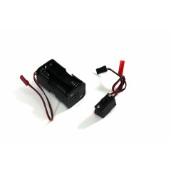 Battery Box with Switch for Mignon Batteries