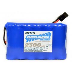 Nimh Battery Pack LSD AA 2300mAh 7.2v Reciever Flat with Tamiya Connector