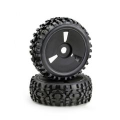 Wheel Set Buggy Disc Dirt black 1:8 (2)