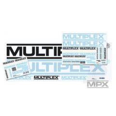 Sticker Set Multiplex -Logo Black/White/Silver