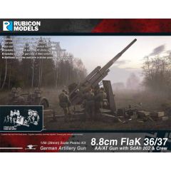 Rubicon Models 8.8cm FlaK 36/37 AA/AT Gun with SdAh 202 & Crew