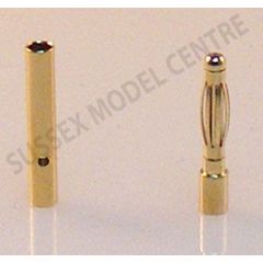 2mm Gold Bullet Connectors 5 pairs