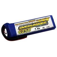 Lipo Batteries 6250mAh 2S 7.4v 30C SUPERSPORT- SKU 2779
