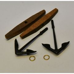 Wooden Stock Anchor 40x62mm  1:98
