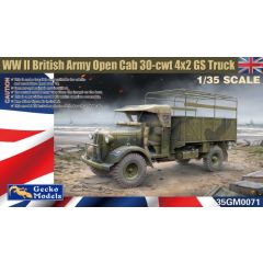 GECKO MODELS 1/35 WWII British Army Open Cab 30-cwt 4x2 GS Truck kit 35gm0071