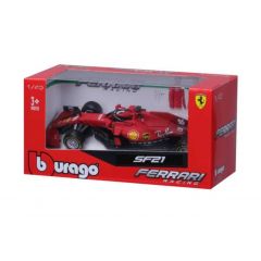 Burago 1/43 Die cast Ferrari Sf21 #16 (Charles Leclerc) B18-36829L