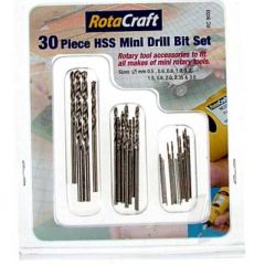 Rota Craft RC9003 30pc HSS Mini Drill Bit Set