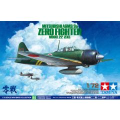 Tamiya 1/72 Mitsubishi A6M3/3a Zero Fighter Model 22 (Zeke) 60785 