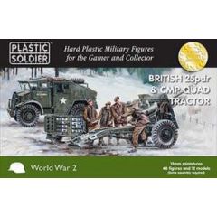Plastic Soldier 15mm 25 pdr gun and CMP Quad Tractor Kit