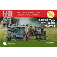 Plastic Kit Plastic Soldier 1/72 25pdr and Morris Tractor Kit