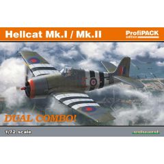 Eduard 1/72 Hellcat Mk. I / Mk. II DUAL COMBO (2 Kits) Profipack Edition 7078