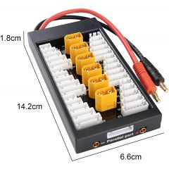 Lipo Charger Battery Balance Charging Board XT60 Connectors 2-6S Parallel Connect Plate 