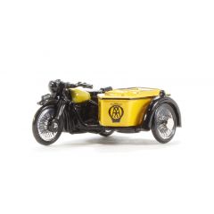 Oxford Diecast 76BSA001 BSA M20/WM20 Motorcycle & sidecar AA