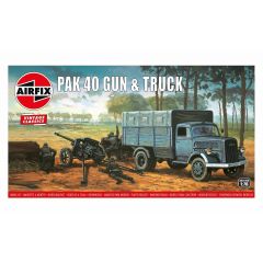 Airfix 1/76 Pak 40 Gun and Opel BlitzTruck Kit A02315V