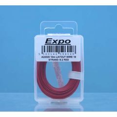 10m LAYOUT WIRE 18 STRAND /0.1 RED