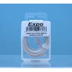 10m LAYOUT WIRE 18 STRAND /0.1 WHITE