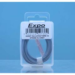 10m LAYOUT WIRE 18 STRAND /0.1 GREY