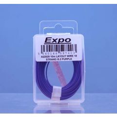 10m LAYOUT WIRE 18 STRAND /0.1 PURPLE