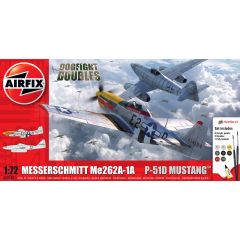 Airfix 1/72 Messerschmitt Me262 & P-51D Mustang Dogfight Double A50183