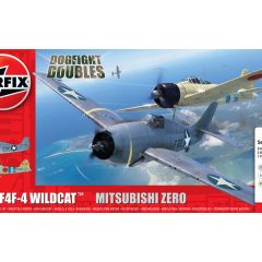 Airfix 1/72 Grumman F-4F4 Wildcat & Mitsubishi Zero Dogfight Double Giftset A50184