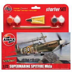 Airfix 1/72 Supermarine Spitfire MkIa Starter Set A55100