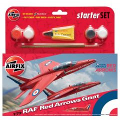 Airfix 1/72 RAF Red Arrows Gnat Starter Set 
