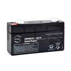 NX Sealed lead acid battery 6V 1.2Ah F4.8 