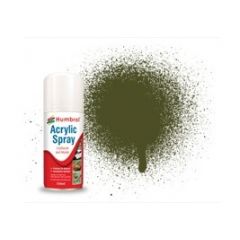 Humbrol 150ml Acrylic Spray 155 Olive Drab