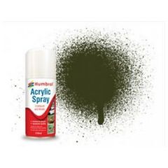 Humbrol Dark Green 163 Acrylic Spray (satin)