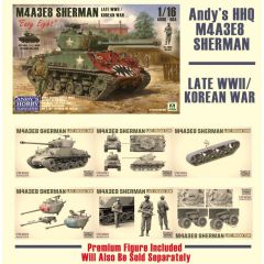Andys Hobby Headquarters 1/16 M4A3E8 LATE WWII / KOREAN WAR Sherman Easy Eight AHHQ004