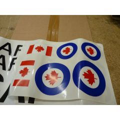 Airsail Decal Sheets RCAF Chipmunk - 3 Sheets