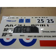 Airsail Decal Sheets A0P9 Auster - 5 Sheets