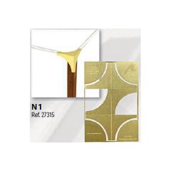 SET 4 BRASS CORNER EDGE GUARD NO 1