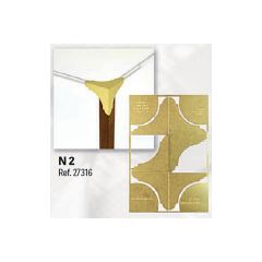 SET 4 BRASS CORNER EDGE GUARD NO 2