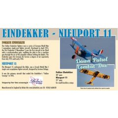 Slec/Belair Nieuport 11 & Fokker Eindekker - Combat Duo twin pack - electric scale kits