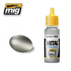 Ammo Mig Jimenez Acrylic 17ml Paint BRIGHT ALUMINIUM