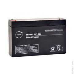 NX Sealed lead acid battery 6V 7.2Ah F4.8
