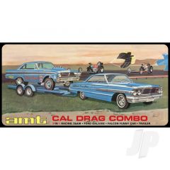 Cal Drag Combo 1964 Galaxie AWB Falcon & Trailer