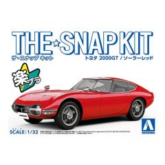 Aoshima 1/32nd SNAP KIT TOYOTA 2000GT RED 056288