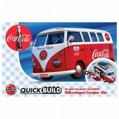 Airfix QUICKBUILD Volkswagon Camper Van - Coca-Cola version kit
