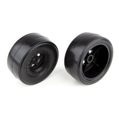 TEAM ASSOCIATED DR10 REARWHEELS WITH DRAG SLICK TYRES