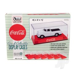 Acrylic Display Case (6 Pack) Coca-Cola Red Base