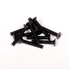 AXIAL HEX SOCKET FLAT HEAD M3X18MM BLACK (10)