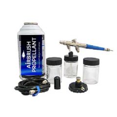 Siphon Feed 200 Airbrush with Propel Jar Regulator & Hose